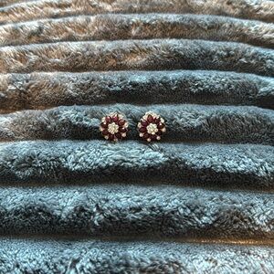 Maroon Statement Earrings